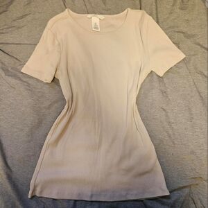 H&M Beige Short Sleeve Tee
